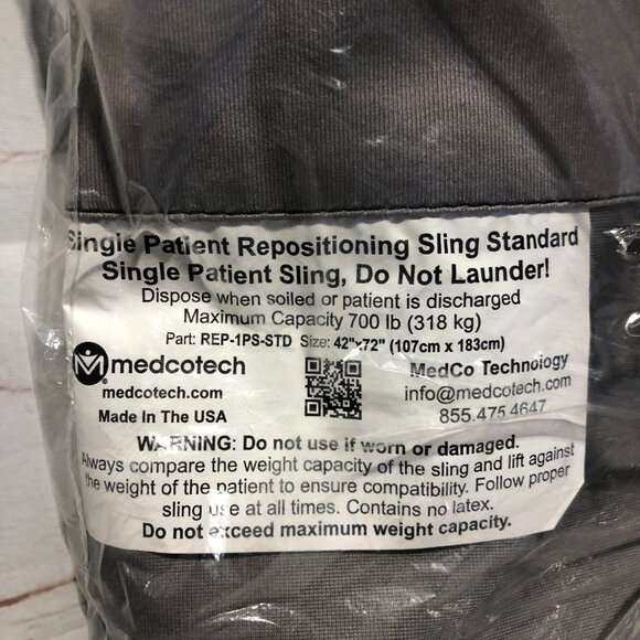 Patient Full Body Repositioning Sling 700lbs - Picture 3 of 3